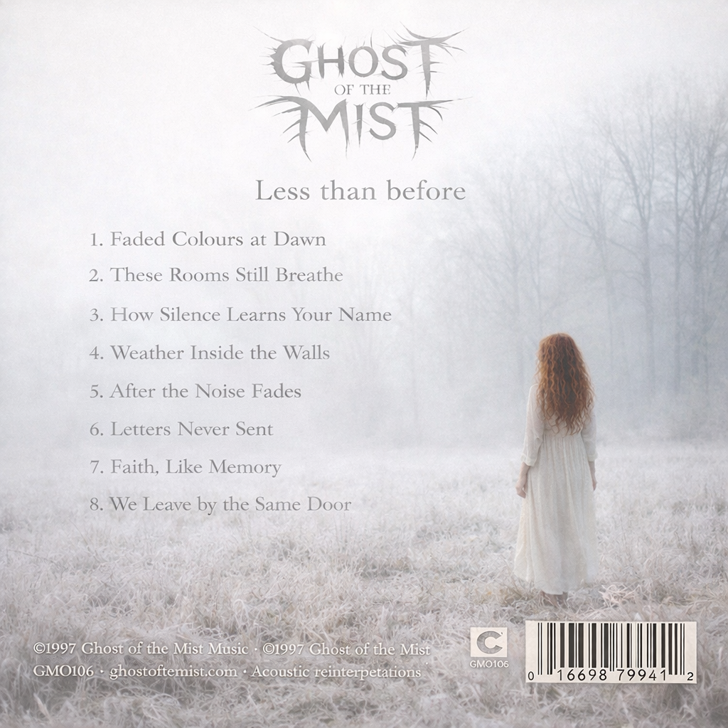 Less Than Before back cover